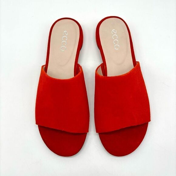 Ecco Peep Toe Slides - Picture 5 of 8